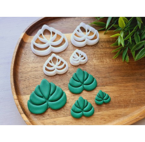 "Earring, style 9", set of 4 cutters, one clay cutter or FULL set