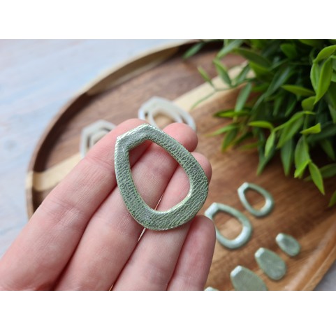 "Earring, style 12", set of 4 cutters, one clay cutter or FULL set
