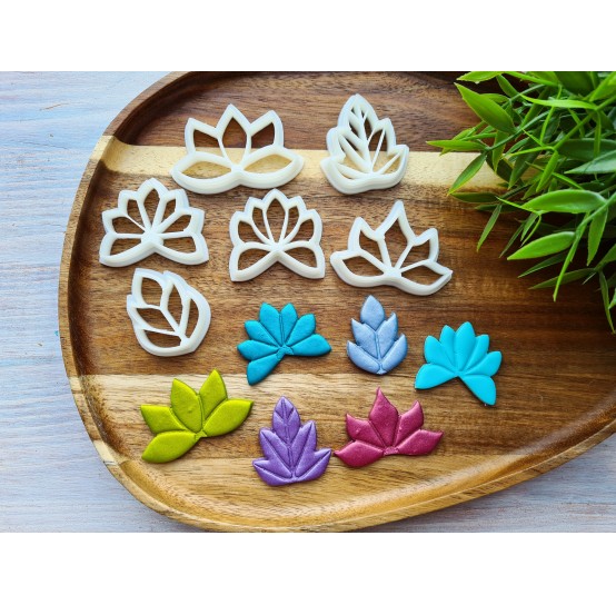 "Earring, style 17", set of 6 cutters, one clay cutter or FULL set