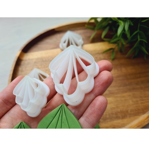 "Earring, style 19, relief flower,", set of 5 cutters, one clay cutter or FULL set