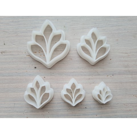 "Earring, style 23", set of 5 cutters, one clay cutter or FULL set