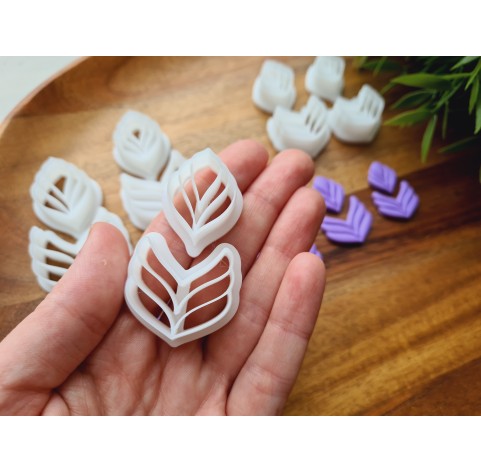 "Earring, style 31, 2 parts", set of 5 cutters, one clay cutter or FULL set