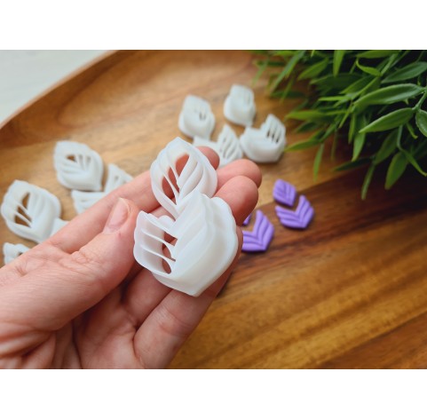 "Earring, style 31, 2 parts", set of 5 cutters, one clay cutter or FULL set