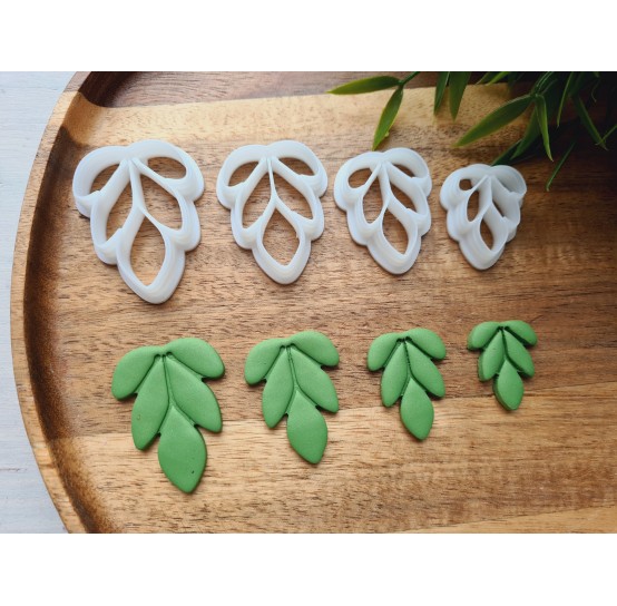 "Earring, style 30", set of 4 cutters, one clay cutter or FULL set