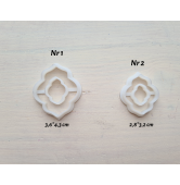 "Earring, style 37", set of 2 cutters, one clay cutter or FULL set