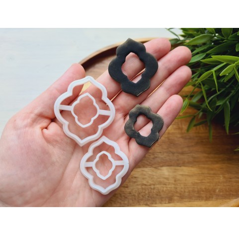 "Earring, style 37", set of 2 cutters, one clay cutter or FULL set