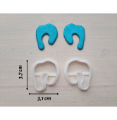 "Earring, style 41", set of 2 cutters