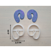 "Earring, style 43", set of 2 cutters