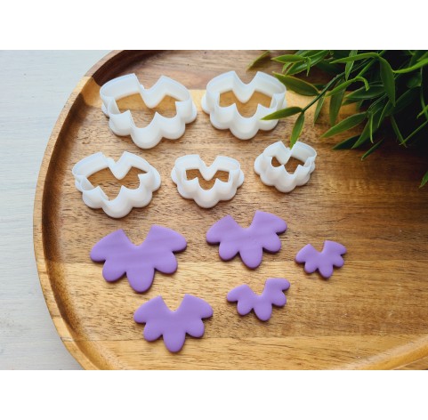 "Earring, style 53", set of 5 cutters, one clay cutter or FULL set