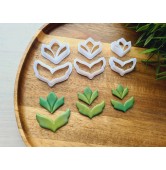 "Earring, style 50, 2 parts", set of 3 cutters, one clay cutter or FULL set