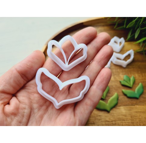 "Earring, style 50, 2 parts", set of 3 cutters, one clay cutter or FULL set