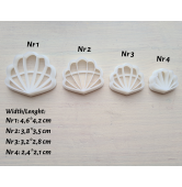 "Earring, style 51", set of 4 cutters, one clay cutter or FULL set