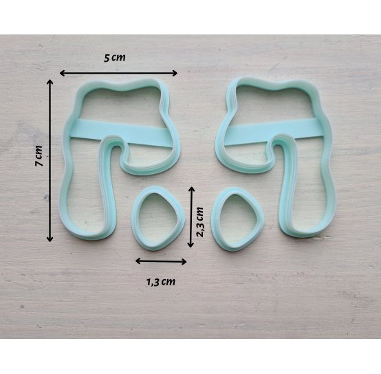 "Earring, style 54, 2 parts, set of 2 cutters"