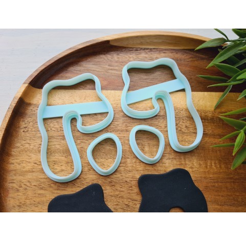 "Earring, style 54, 2 parts, set of 2 cutters"