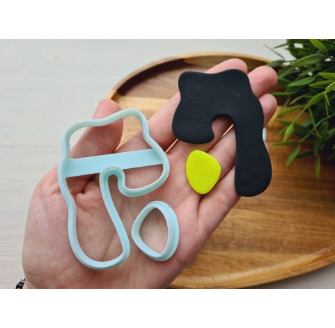 "Earring, style 54, 2 parts, set of 2 cutters"