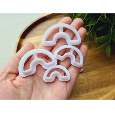 "Earring, style 63, arch", set of 4 cutters, one clay cutter or FULL set