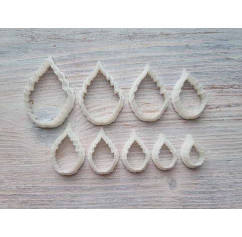 "Raspberry leaf", set of 9 cutters, one clay cutter or FULL set