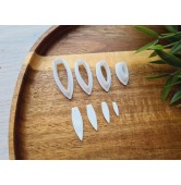 "Chamomile petal", set of 4 cutters, one clay cutter or FULL set