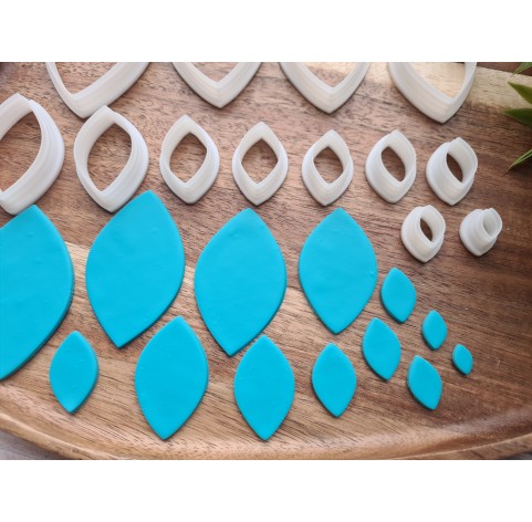 "Leaf, style 1", set of 13 cutters, one clay cutter or FULL set