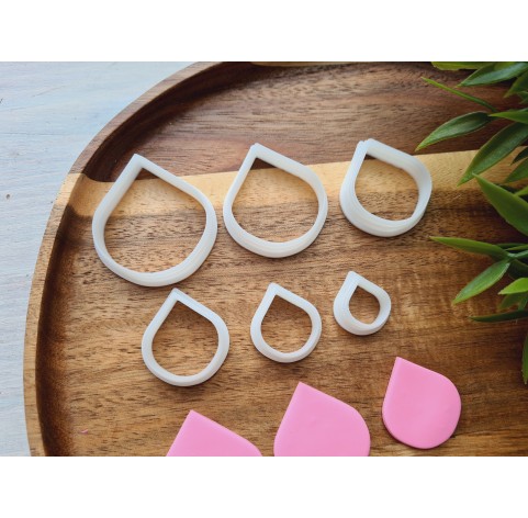 "Petal, style 1", set of 6 cutters, one clay cutter or FULL set