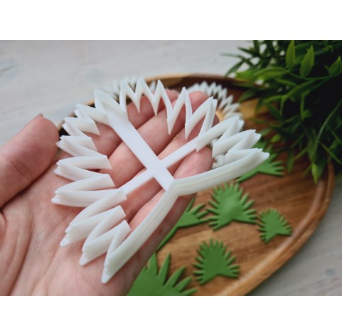 "Palm leaf, style 2", set of 6 cutters, one clay cutter or FULL set