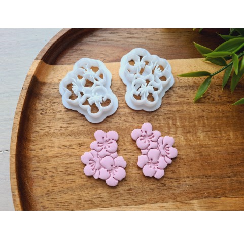 "Flower bouquet", set of 2 cutters