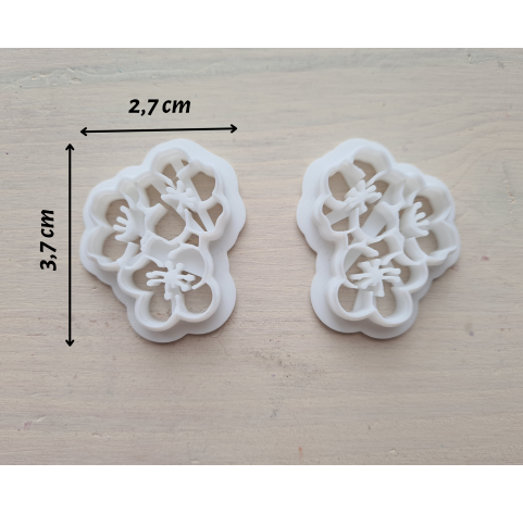 "Flower bouquet", set of 2 cutters
