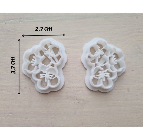 "Flower bouquet", set of 2 cutters