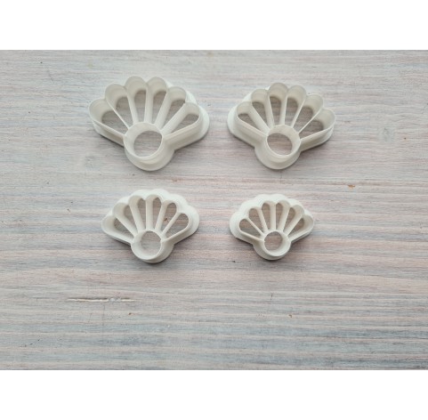 "Flower, style 13", set of 4 cutters, one clay cutter or FULL set