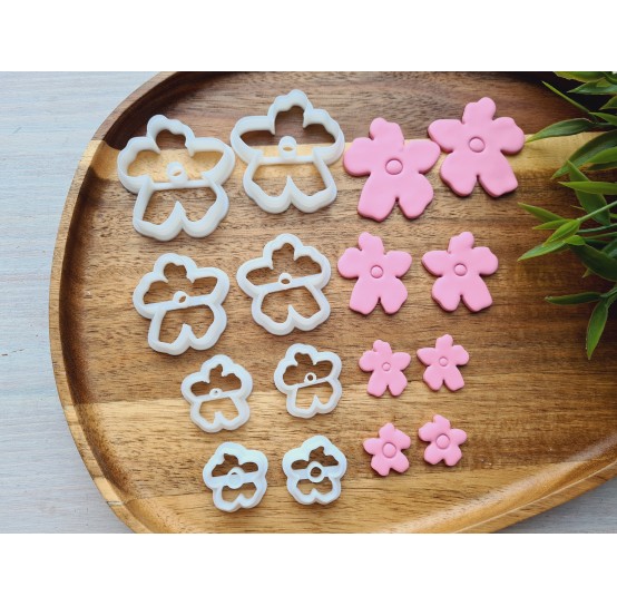 "Flower, style 14", choose set of 2 cutters or FULL set of 8 cutters