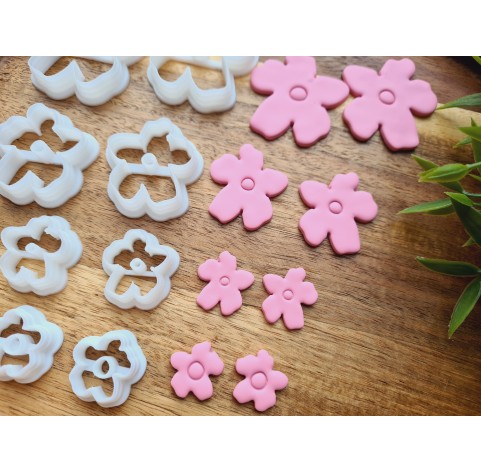 "Flower, style 14", choose set of 2 cutters or FULL set of 8 cutters