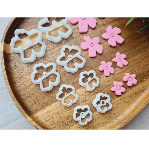 "Flower, style 14", choose set of 2 cutters or FULL set of 8 cutters