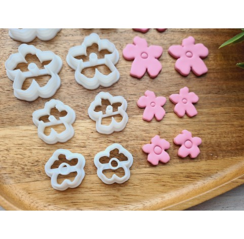 "Flower, style 14", choose set of 2 cutters or FULL set of 8 cutters