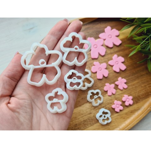 "Flower, style 14", choose set of 2 cutters or FULL set of 8 cutters