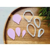 "Iris", set of 4 cutters, one clay cutter or FULL set