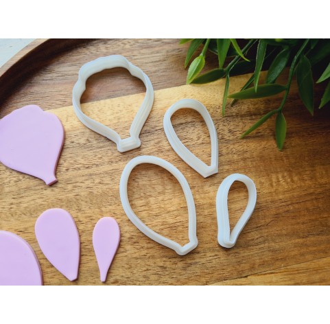 "Iris", set of 4 cutters, one clay cutter or FULL set