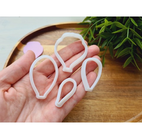 "Iris", set of 4 cutters, one clay cutter or FULL set
