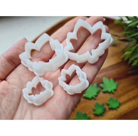 "Hemp leaf", set of 2 cutters, one clay cutter or FULL set
