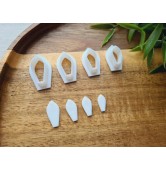 "Petal, style 2", set of 4 cutters, one clay cutter or FULL set