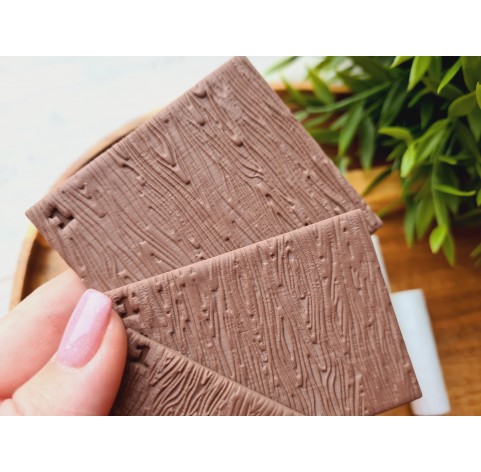 Wood texture roller, style 1, for polymer clay, one clay roller or FULL set