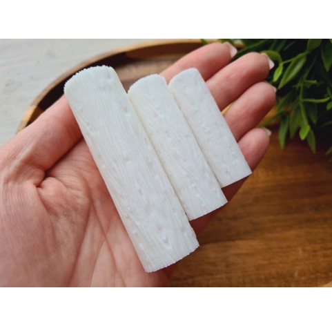 Wood texture roller, style 1, for polymer clay, one clay roller or FULL set