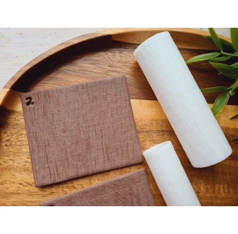 Wood texture roller, style 2, for polymer clay, one clay roller or FULL set