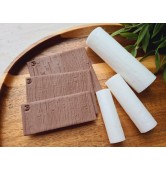 Wood texture roller, style 3, for polymer clay, one clay roller or FULL set