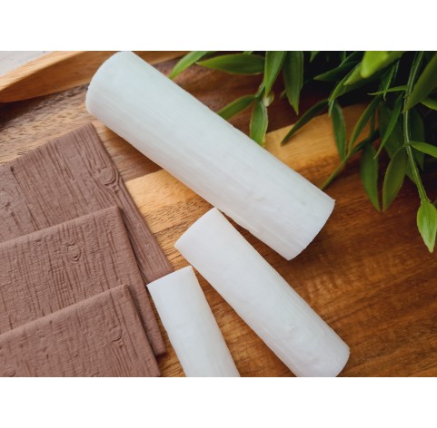 Wood texture roller, style 3, for polymer clay, one clay roller or FULL set