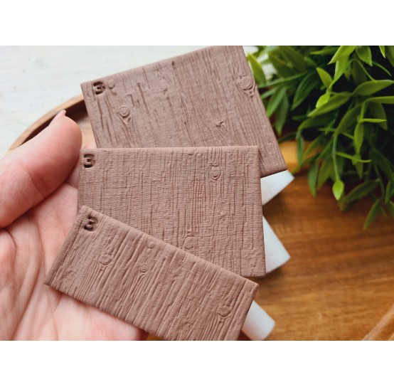 Wood texture roller, style 3, for polymer clay, one clay roller or FULL set