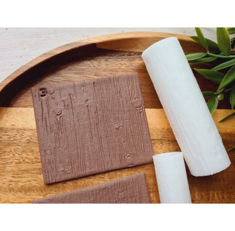 Wood texture roller, style 3, for polymer clay, one clay roller or FULL set