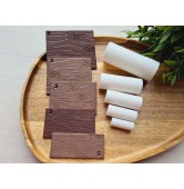 Wood texture roller, style 5, for polymer clay, one clay roller or FULL set