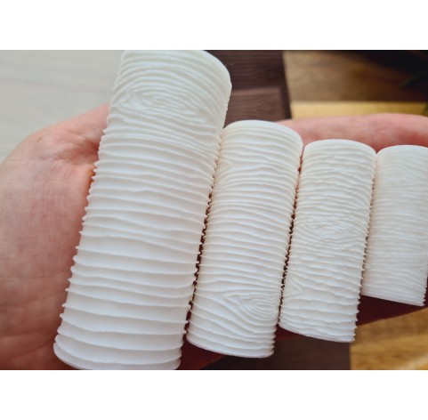 Wood texture roller, style 5, for polymer clay, one clay roller or FULL set