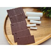 Rattan basket texture roller, style 6, for polymer clay, one clay roller or FULL set
