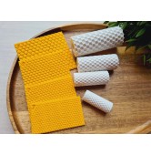 Hexagon pattern texture roller, style 7, for polymer clay, one clay roller or FULL set